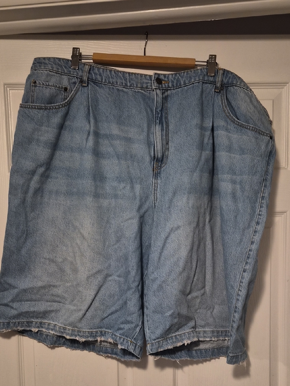 Light Blue Denim Jean Shorts - Women's Relaxed Fit